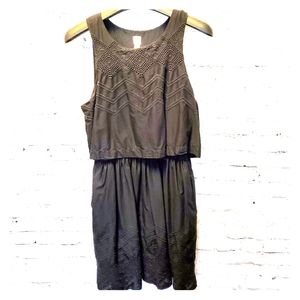 Embroidered GAP Black Dress